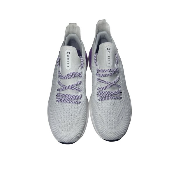 Under Armour Womens Shift Running UA Shoes White Purple Low Top Training Size 11 - Picture 2 of 9